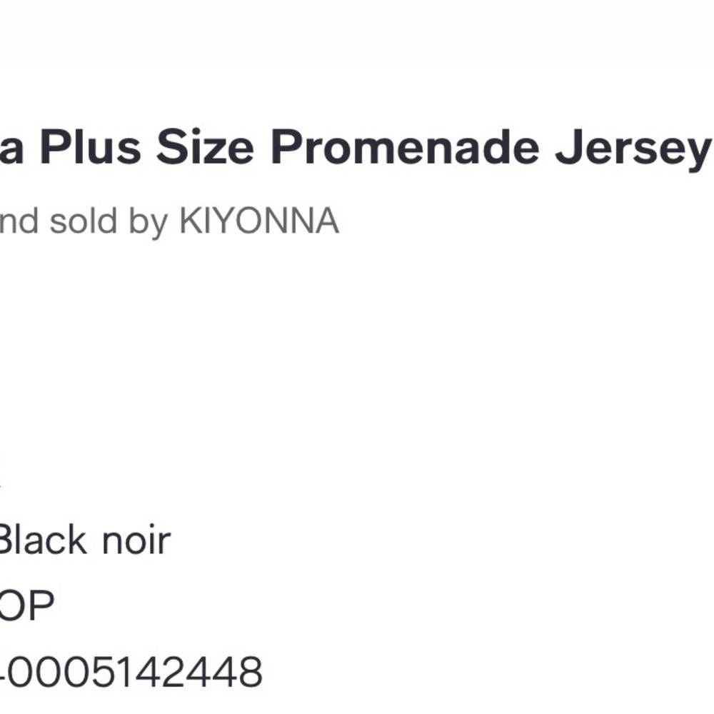 Kiyonna Classic Black Blouse - Picture 4 of 4